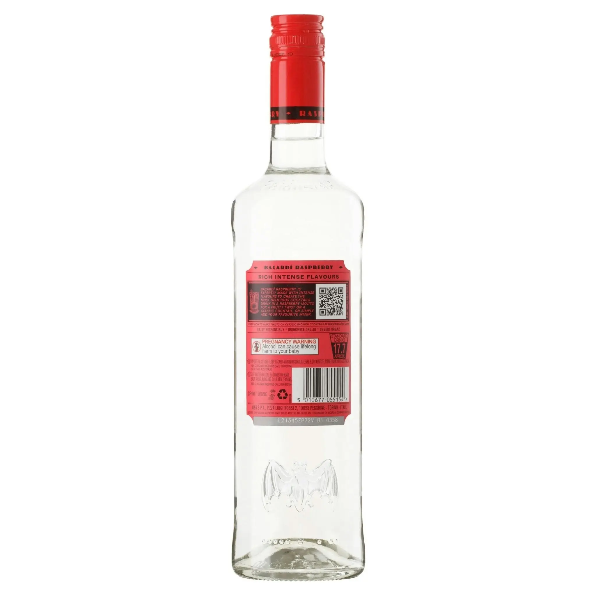 Bacardi Raspberry Rum (700mL)