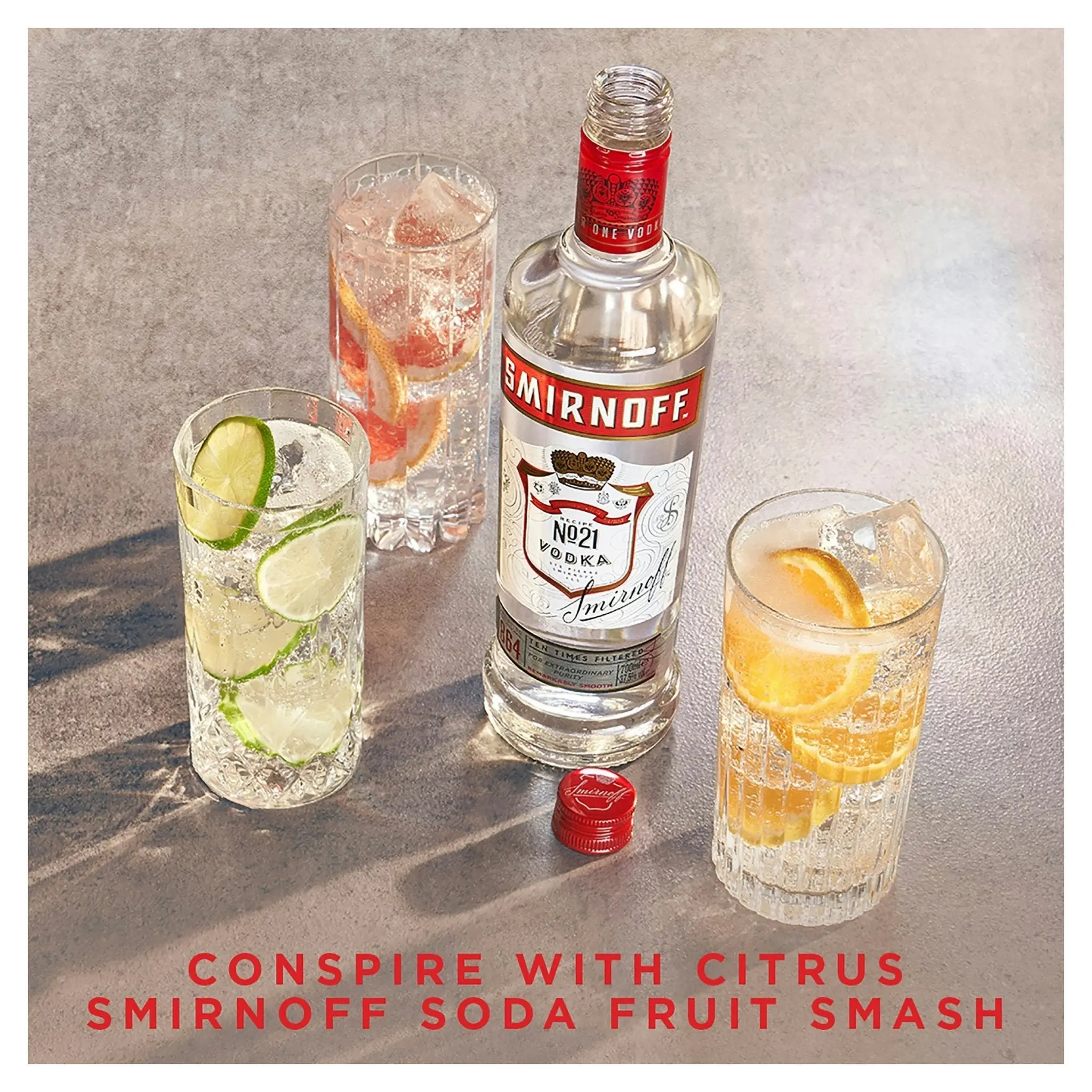 Smirnoff Red Vodka (700mL)