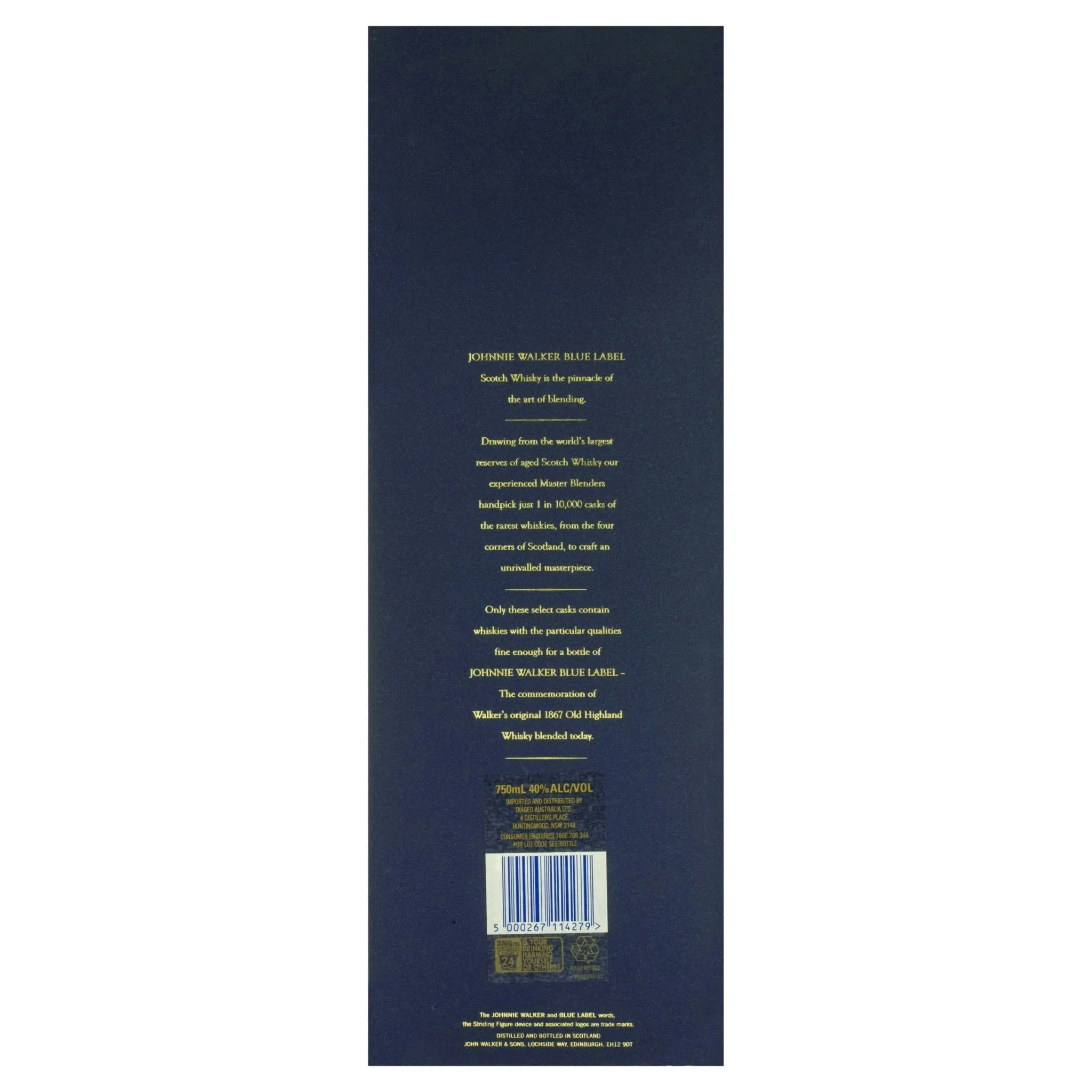 Johnnie Walker Blue Label Scotch Whisky (700mL)