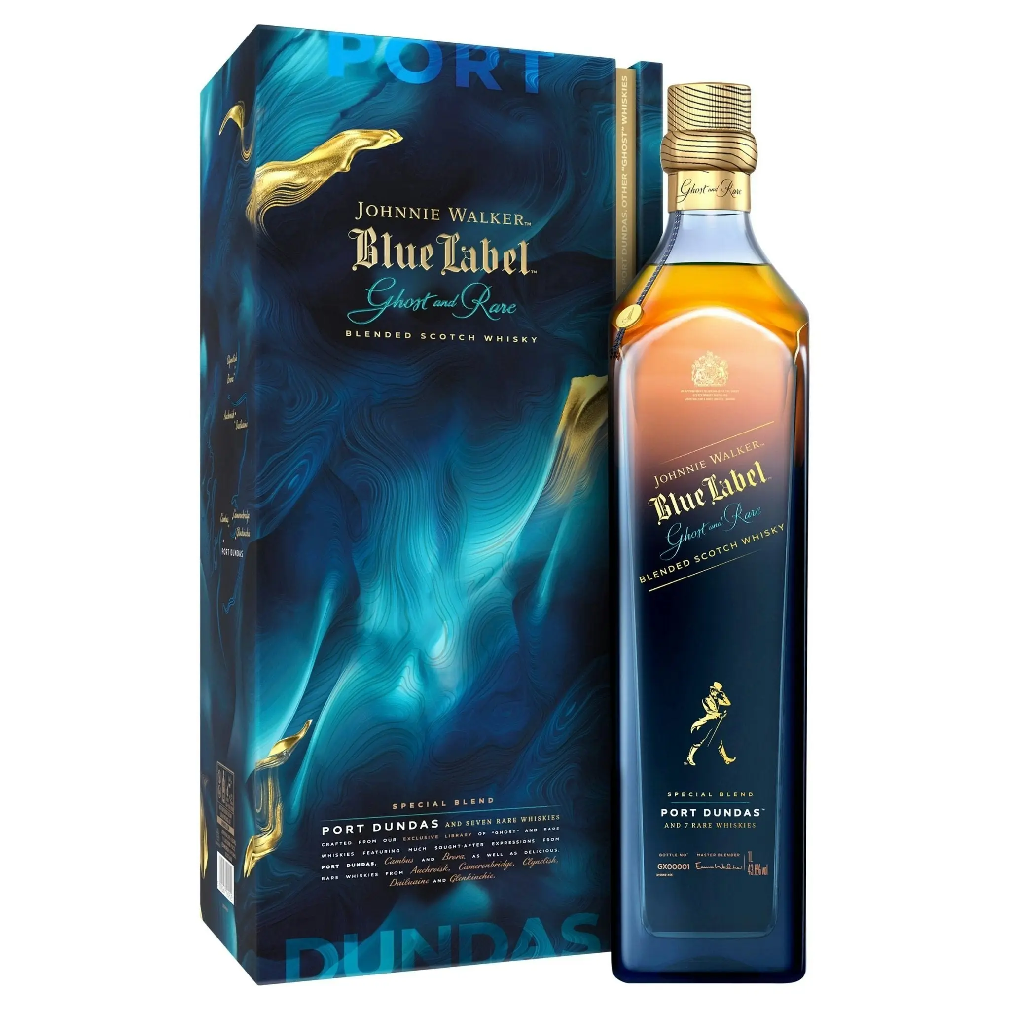 Johnnie Walker Blue Label Ghost & Rare Port Dundas Scotch Whisky (750mL)