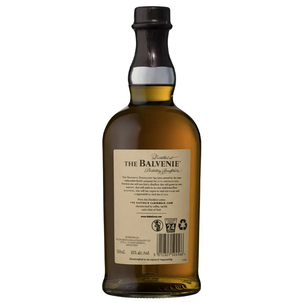 The Balvenie 14 Year Old Caribbean Cask Single Malt Scotch Whisky (700mL)