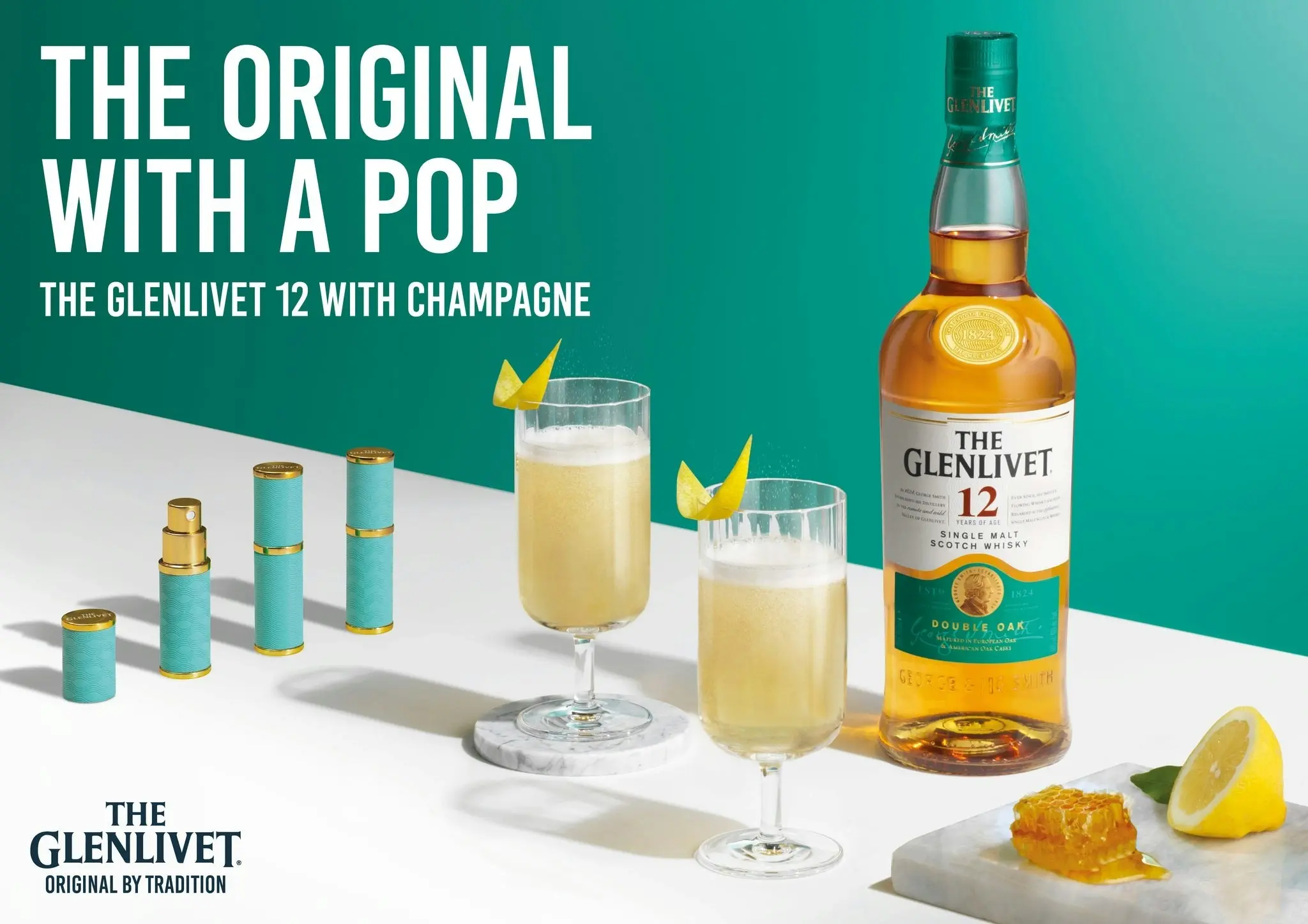 The Glenlivet 12 Year Old Whisky Glass Gift Pack (700mL)