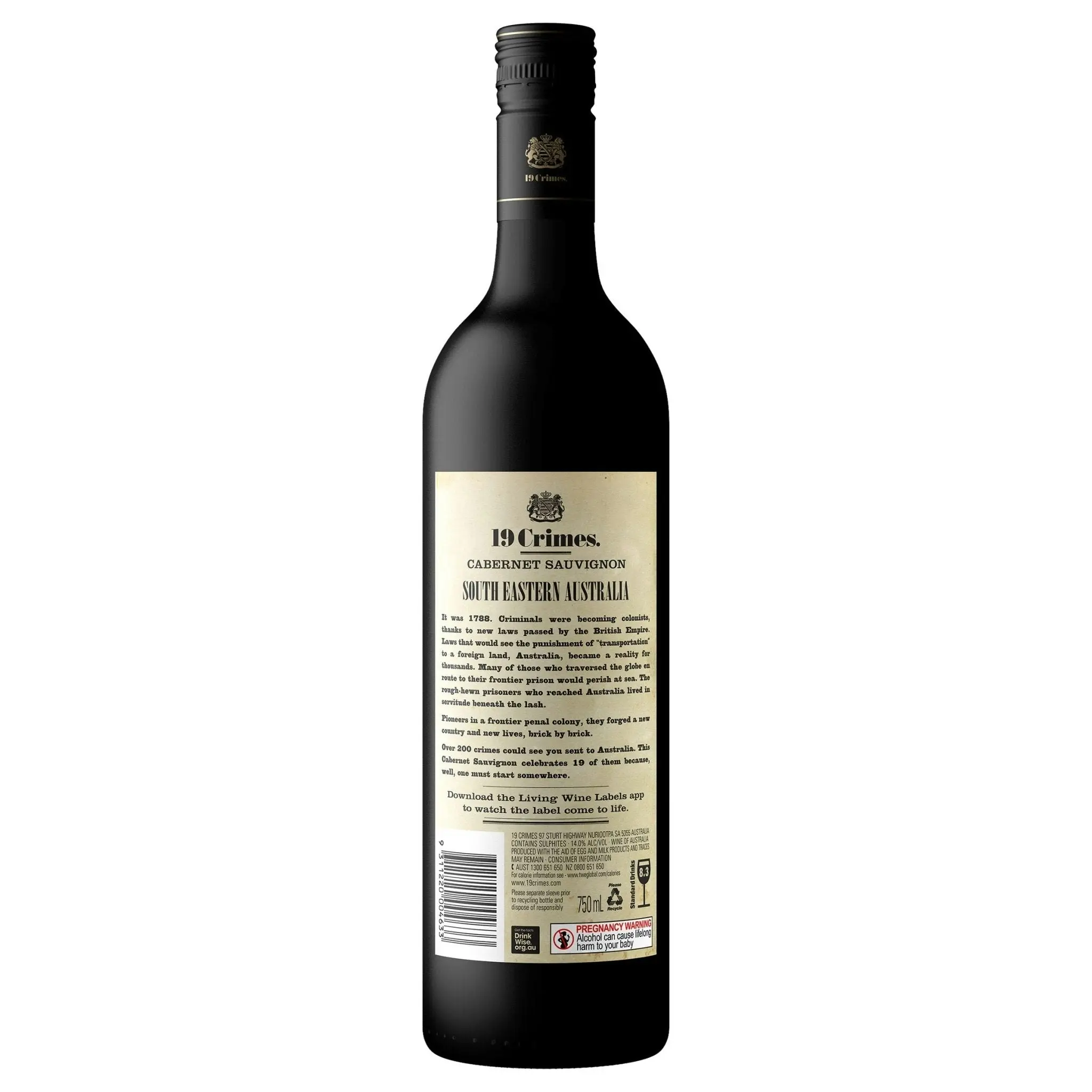 19 Crimes Cabernet Sauvignon (750mL)