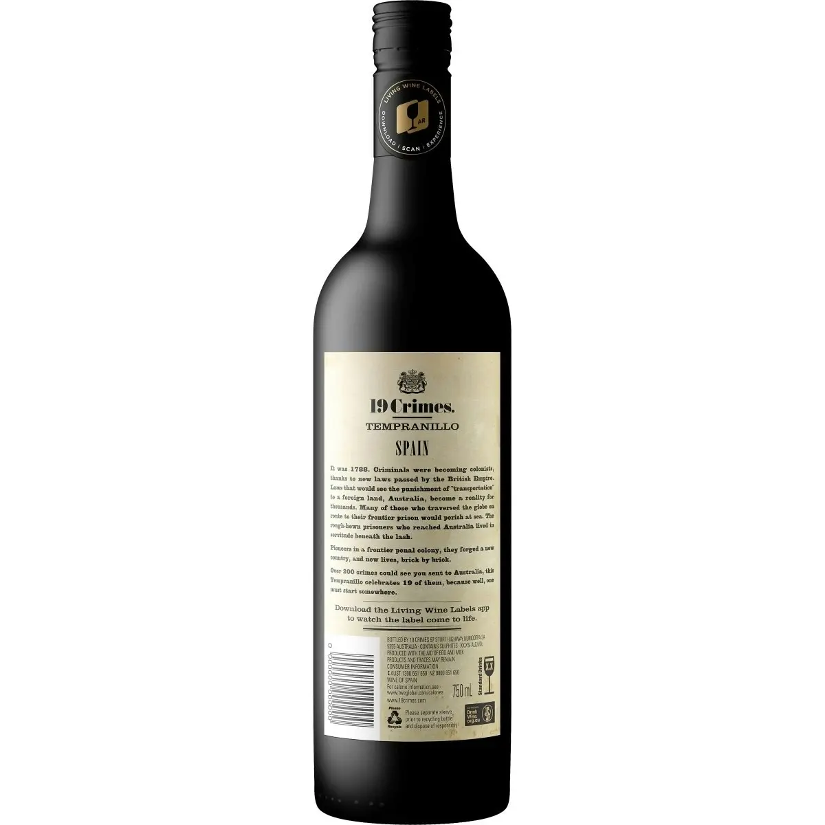 19 Crimes Spanish Tempranillo (750mL)