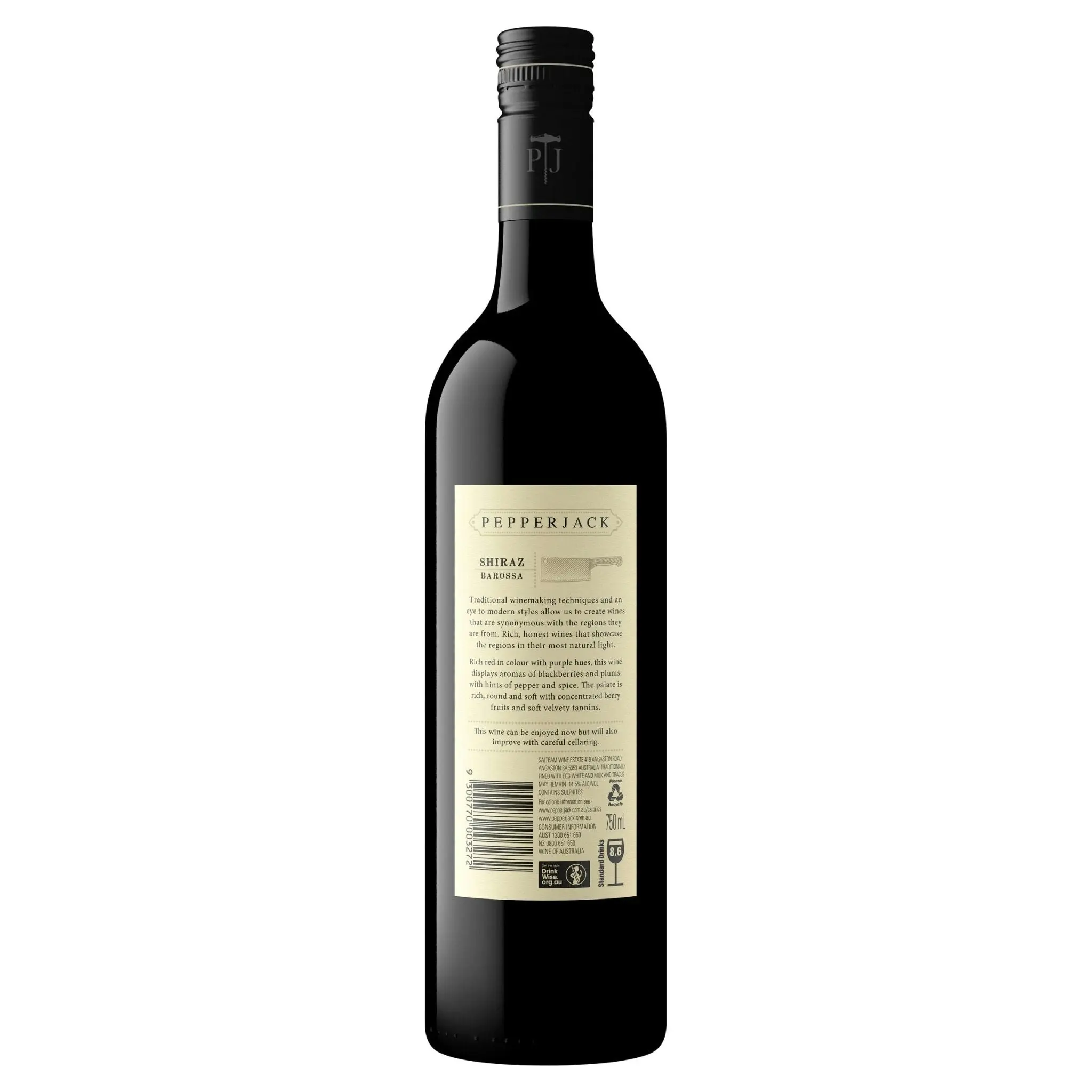 Pepperjack Barossa Valley Shiraz (750mL)