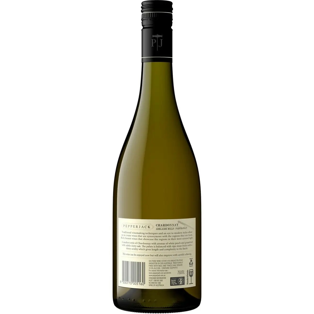 Pepperjack Adelaide Hills Padthaway Chardonnay (750mL)