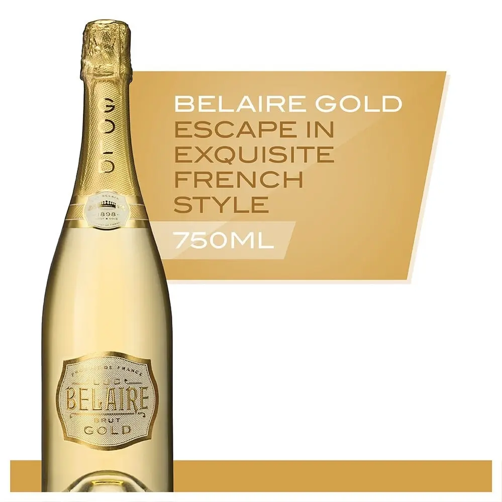 Luc Belaire Gold Brut Sparkling (750mL) French Sparkling Wine