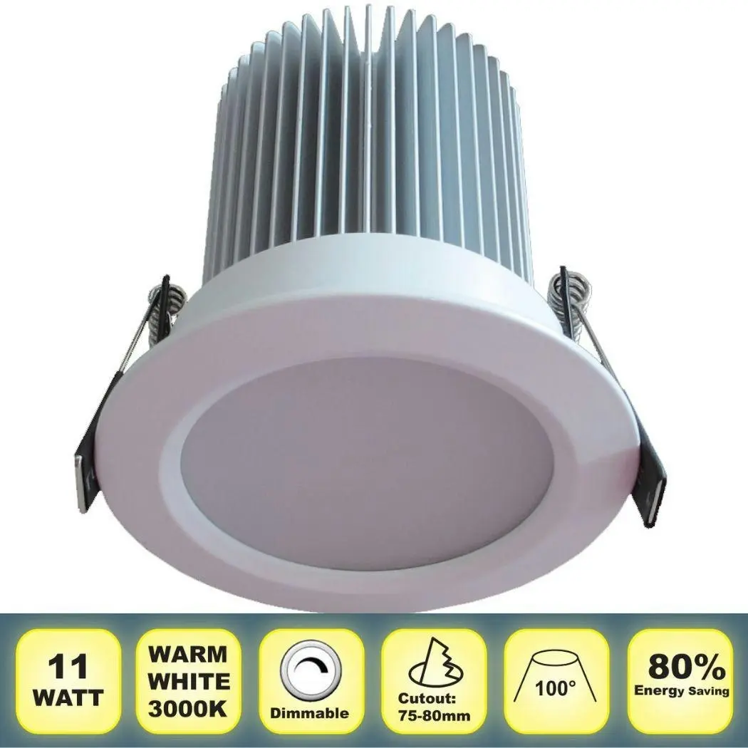 Lumina LED Downlight 11 Watt Warm White 3000K Dimmable Spotlight CLEARANCE OVER 50% OFF