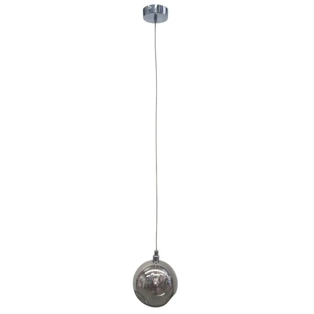 BOCCI - Replica Modern Glass Pendants - 1 Light Wire Pendant - Grey Chrome