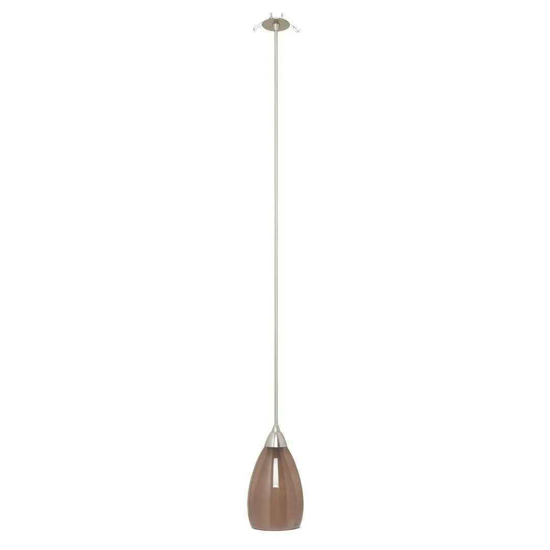 NIKI - Twin Glass - One Light Pendant - Grey / Smoke