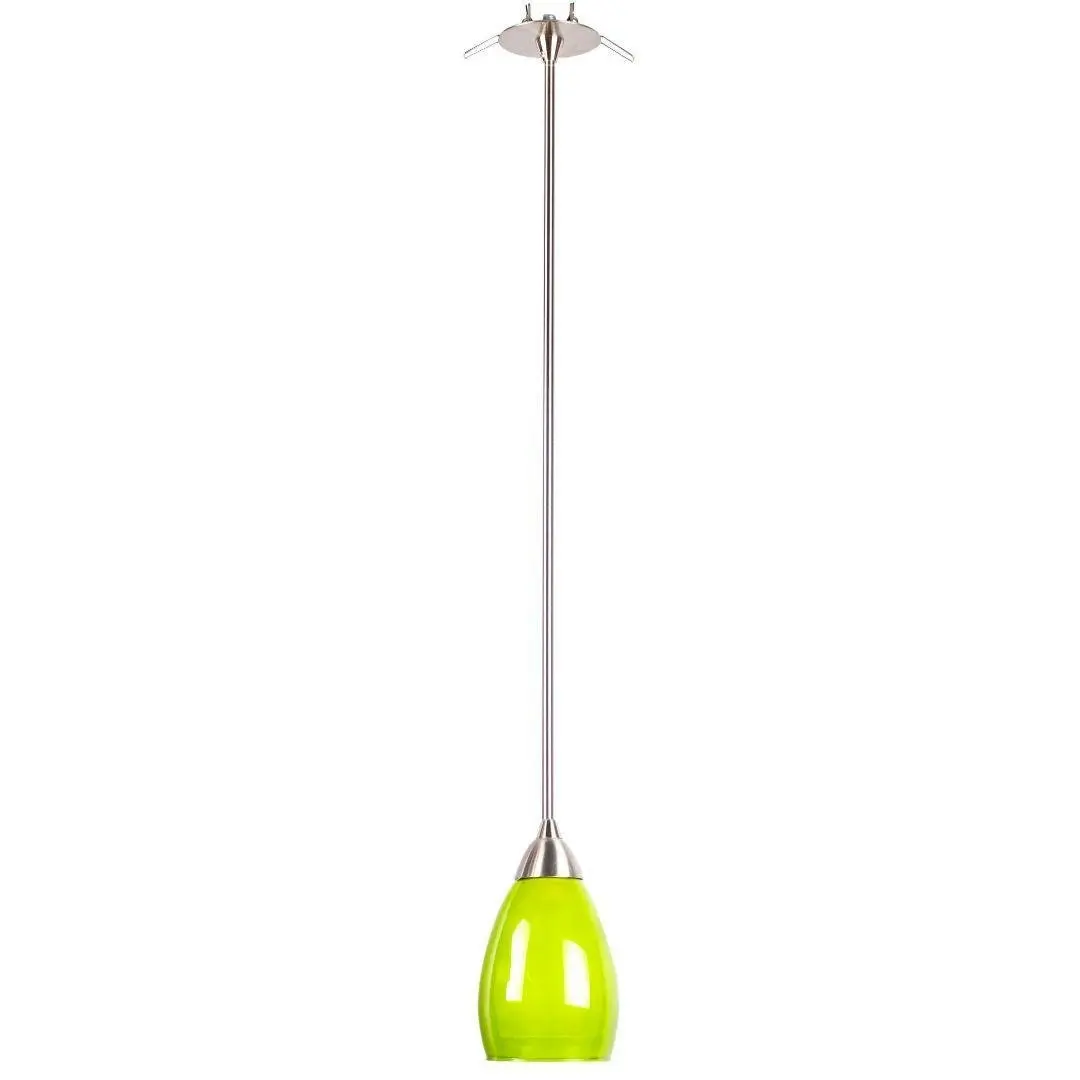 NIKI - Twin Glass - One Light Pendant - Lime Green