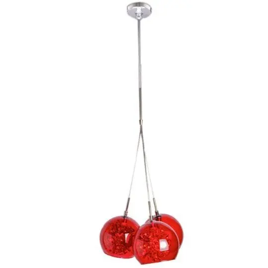 METEOR - 3 Light - Cluster Pendant - Red