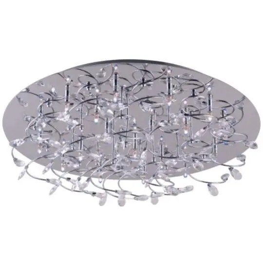 Katie Round Flush Mount Large Chrome Chandelier CLEARANCE OVER 50% OFF