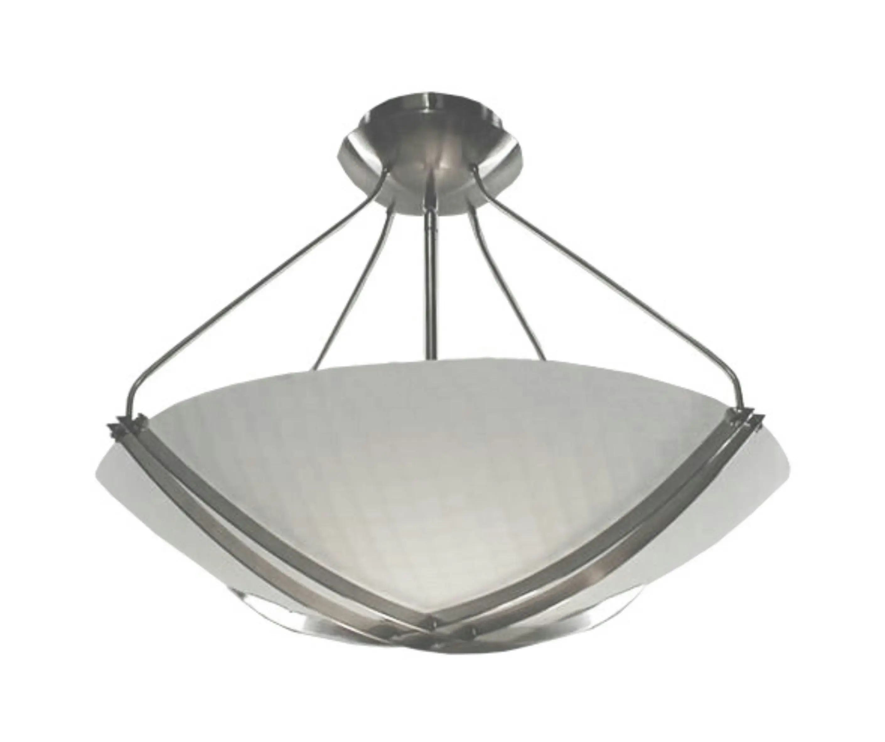 Arielle Brushed Chrome Close to Ceiling Pendant