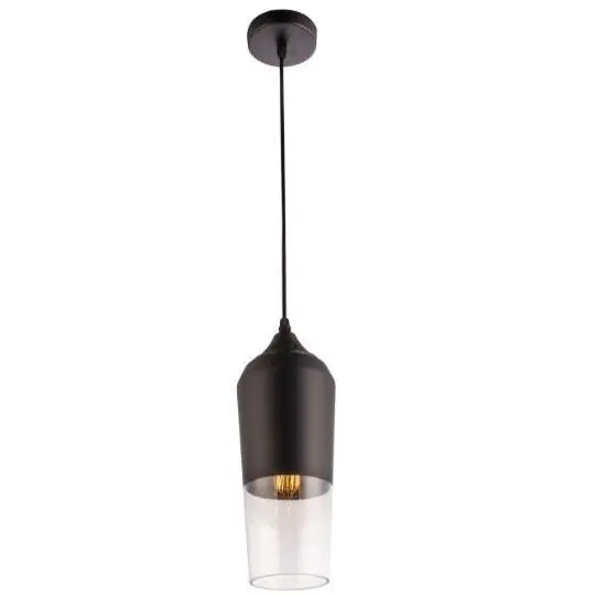 Prego - Replica Terho Mater - Black and Clear Glass Pendant Lights