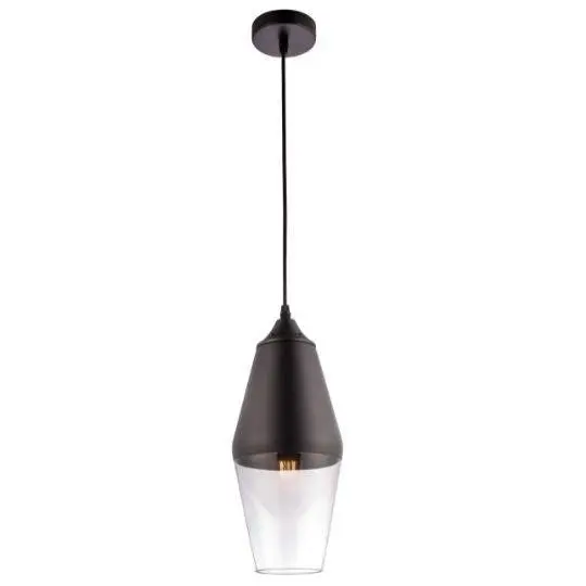 Lago - Replica Terho Mater - Black and Clear Glass Pendant Lights