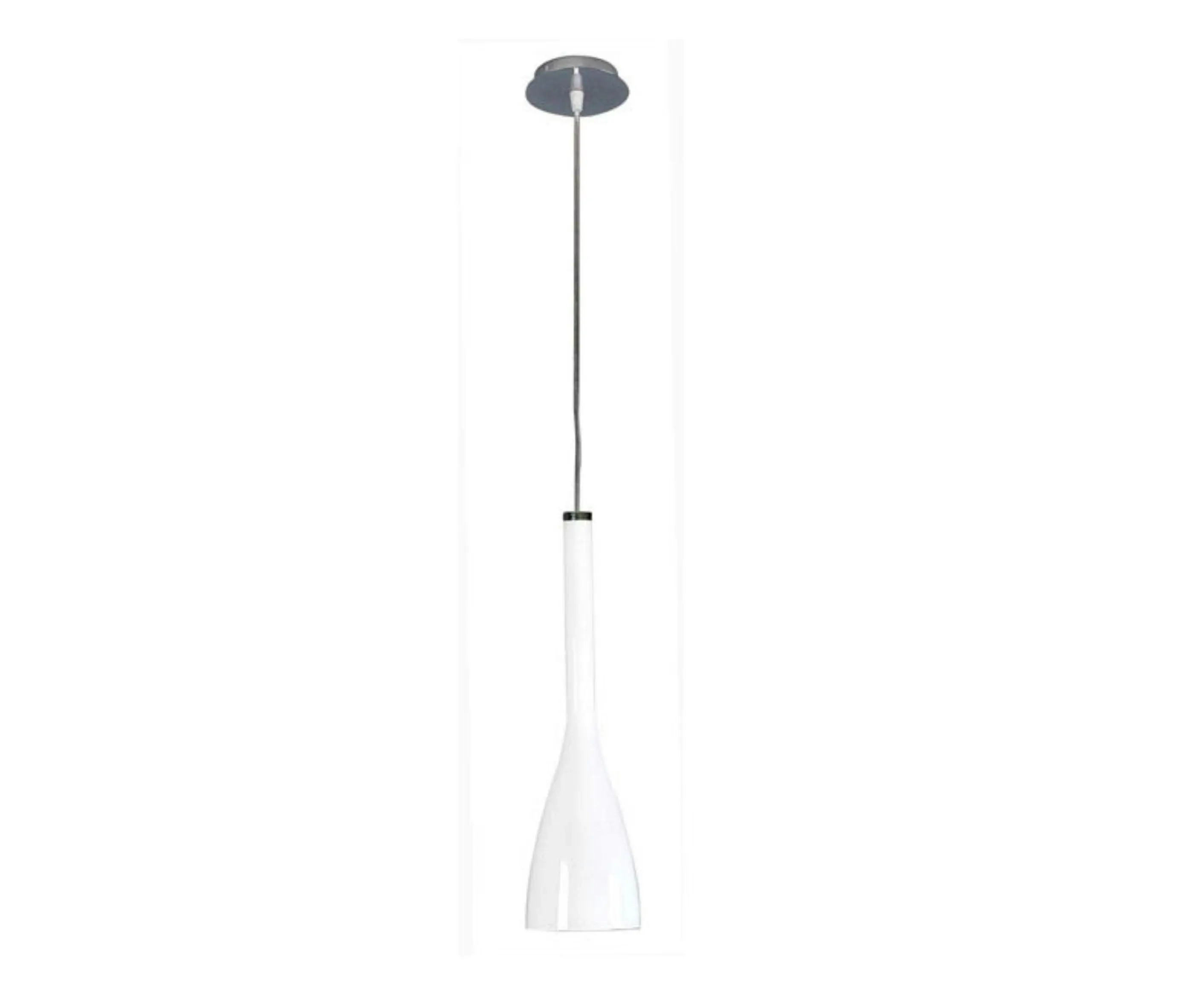 Coco 1 Light White glass Pendant CLEARANCE