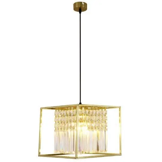 Tael Crystal Pendants -  Satin Gold - 3 Light - Large