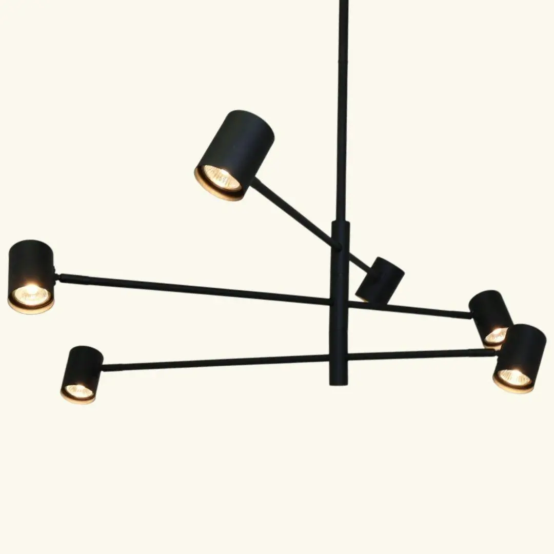 PELO Matte Black Pendant Light - 6 Light ** New Arrival **