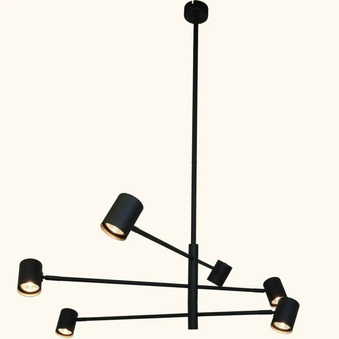 PELO Matte Black Pendant Light - 6 Light ** New Arrival **