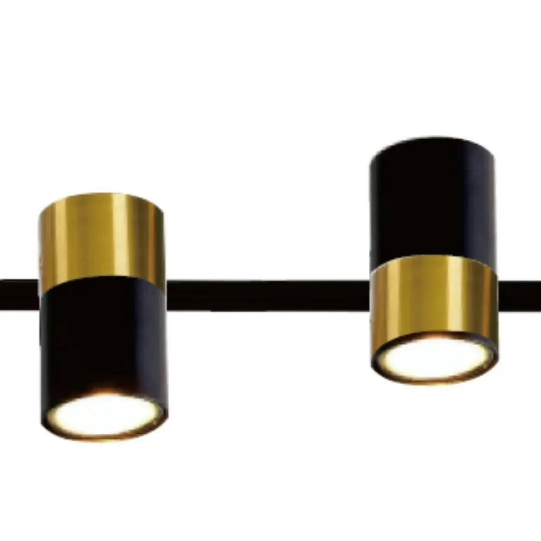 TAVOLA Matte Black and Satin Brass  Pendant Light - 8 Light ** New Arrival **