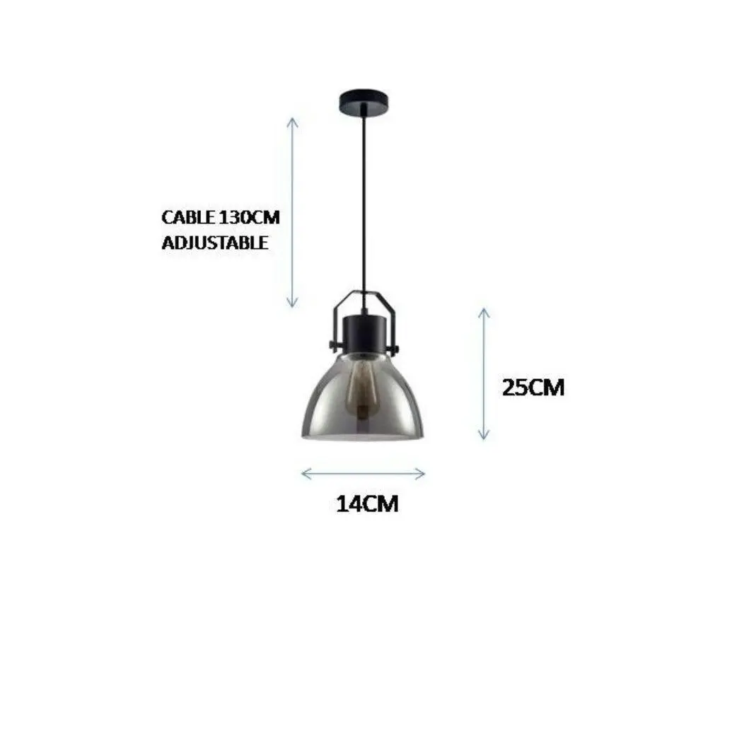 LAMPO Matte Black Pendant Light - 1 Light LED ** New Arrival **