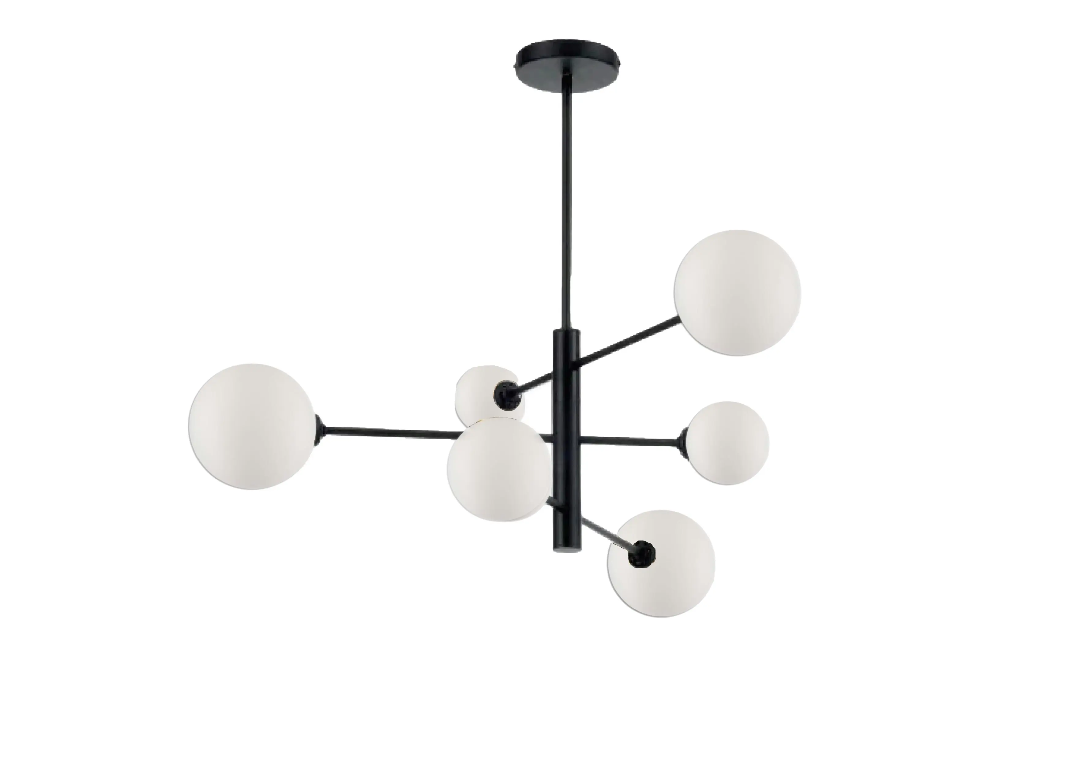 ORBIT Matte Black Pendant Light - 6 Light ** New Arrival **