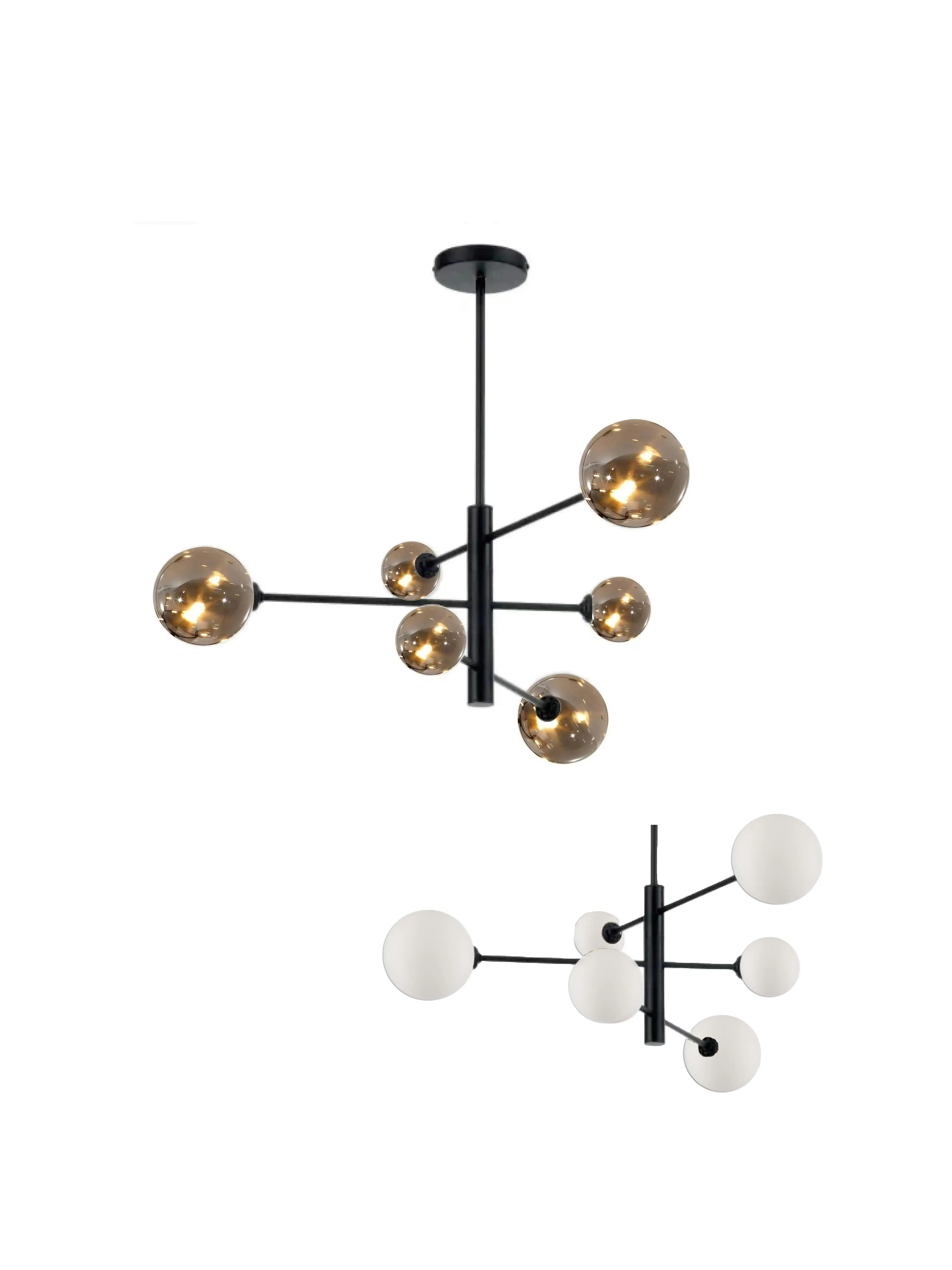 ORBIT Matte Black Pendant Light - 6 Light ** New Arrival **