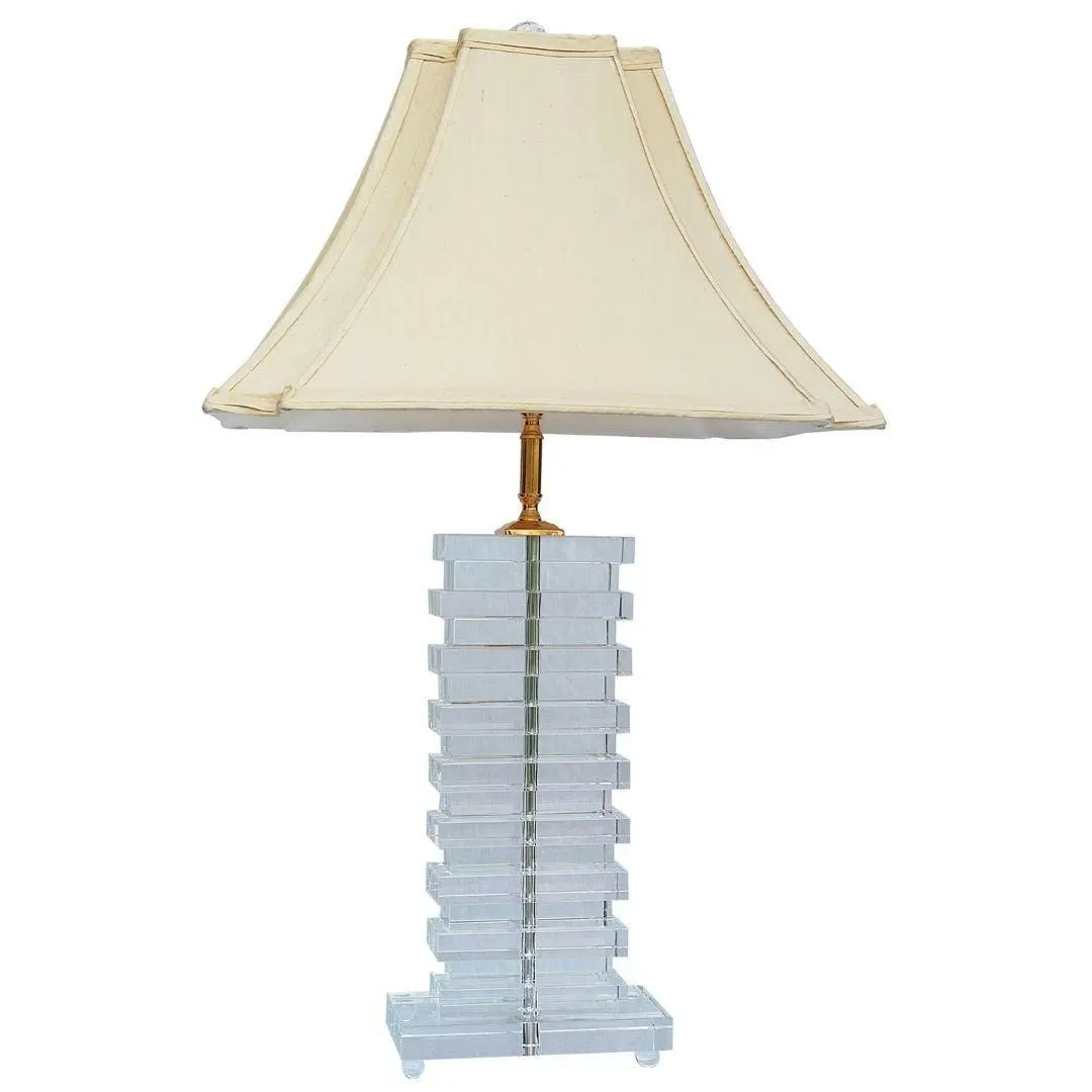 FONTANTA - Hard Polished Lead Crystal Table Lamp