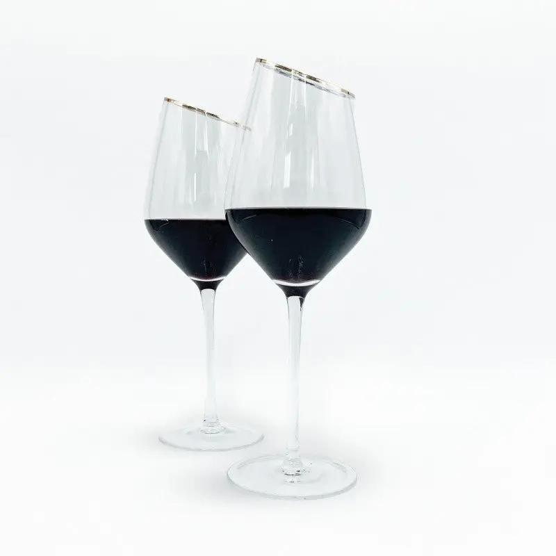 L.K. Luxe Drinkware Manhattan Elegance Stemmed Wine Glasses