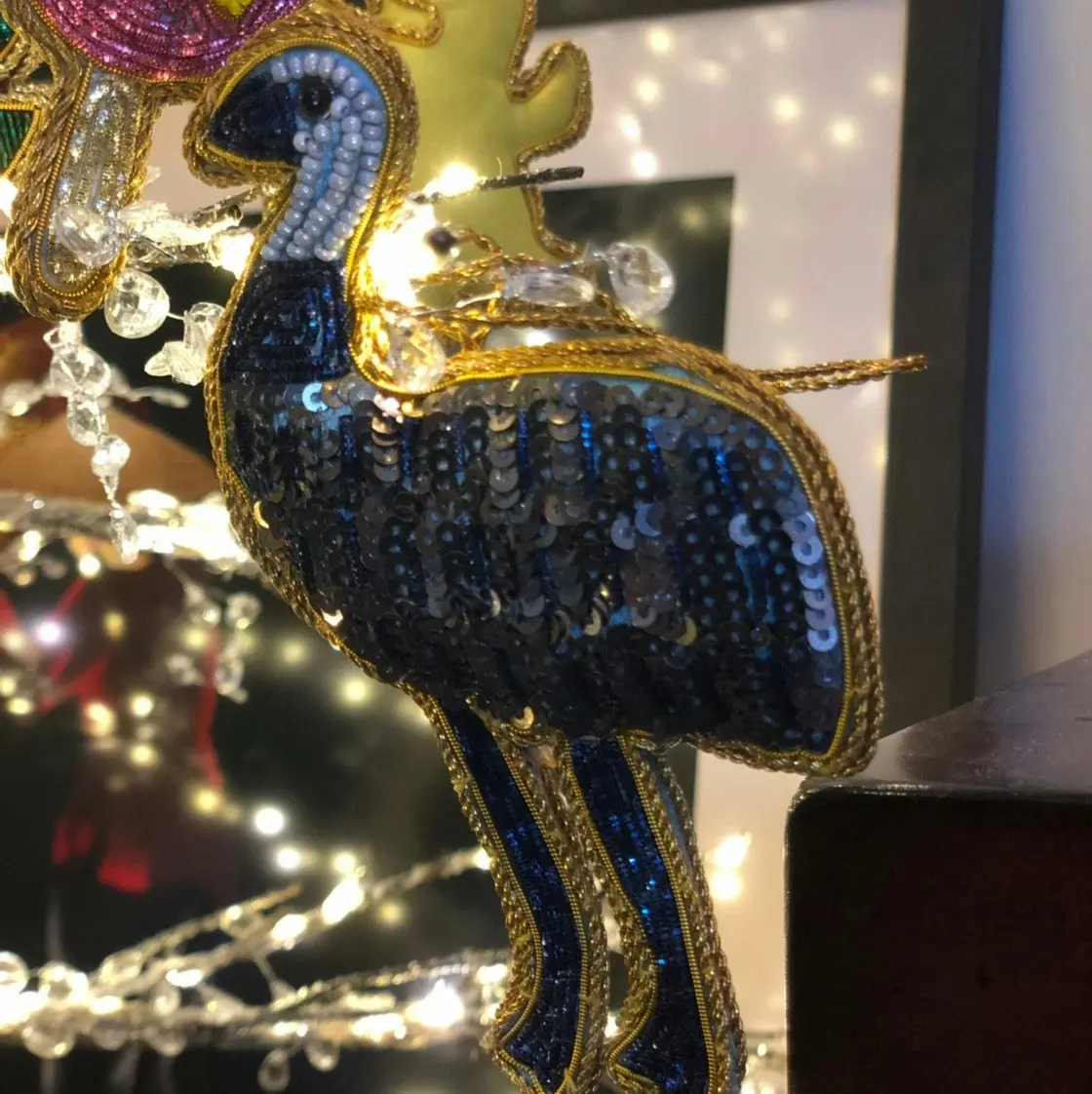 Belle Emu Sequin Hanging Decoration