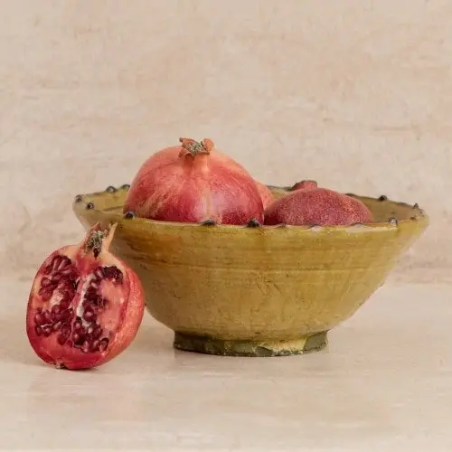 Marrakech Bliss Tamegroute Serving Bowl in Mustard