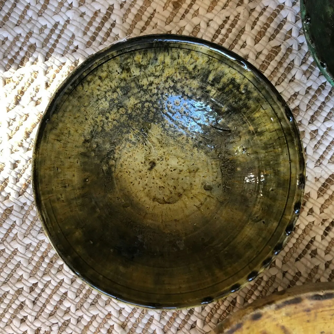 Marrakech Bliss Tamegroute Serving Bowl in Mustard