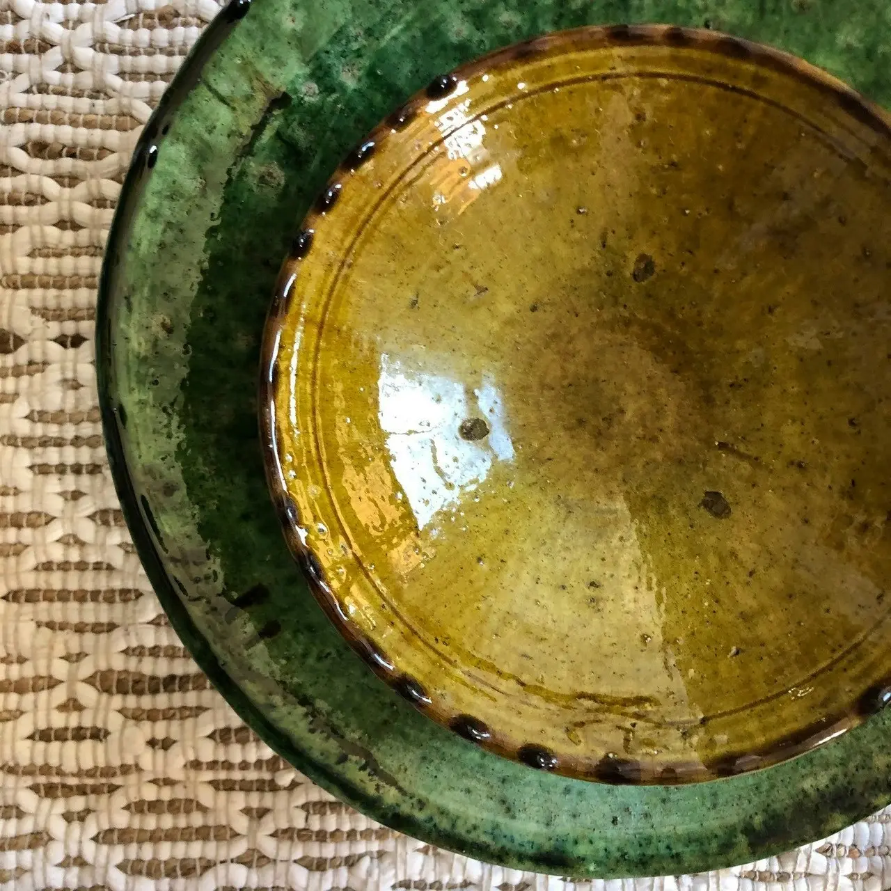 Marrakech Bliss Tamegroute Serving Bowl in Mustard