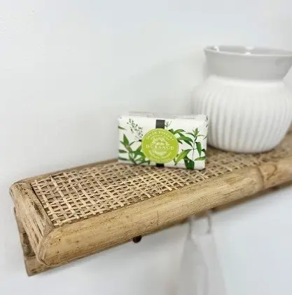 Club Santorini Natural Split Rattan Wall Shelf