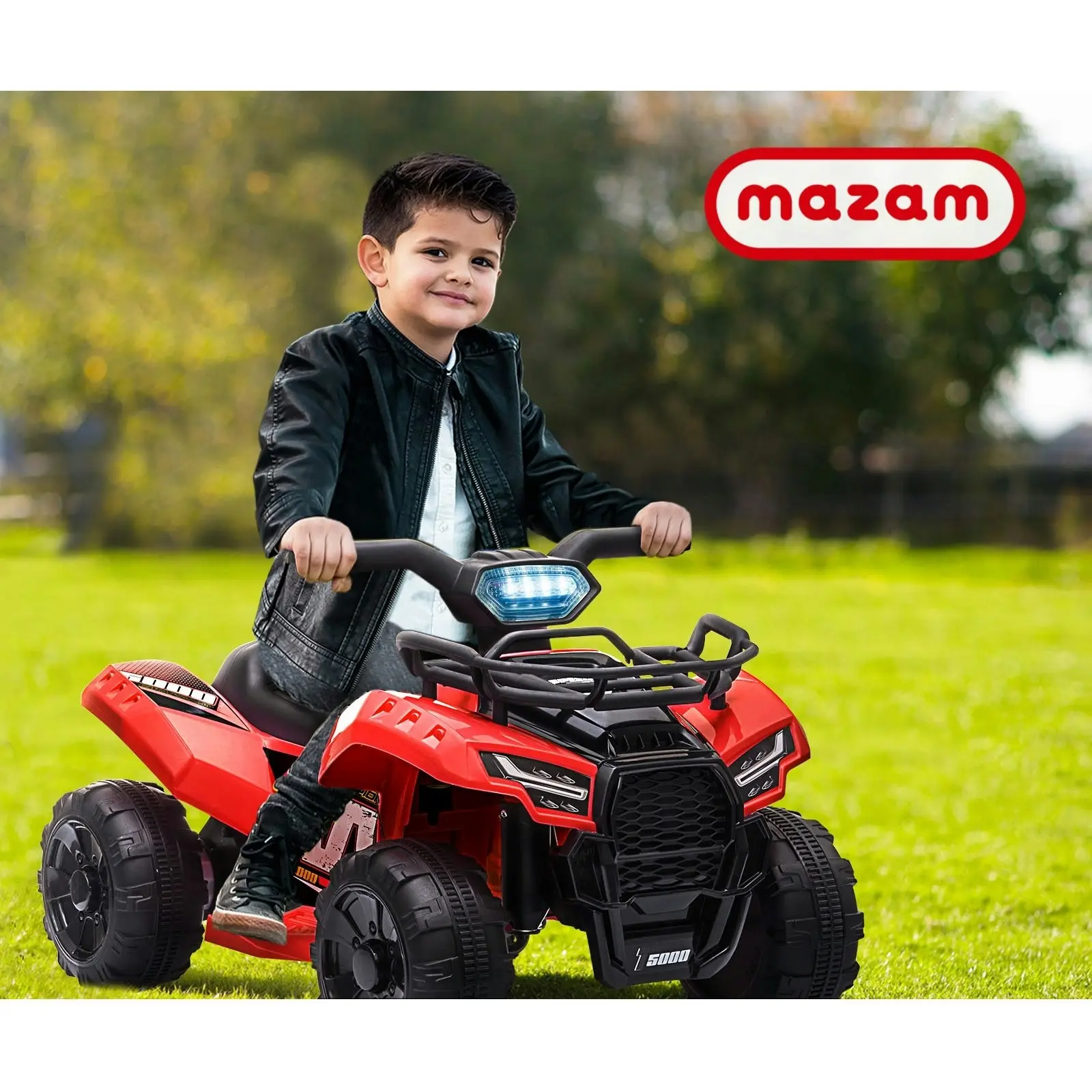 Mazam Ride On Car Electric ATV Bike Vehicle for Toddlers Kids Rechargeable Red