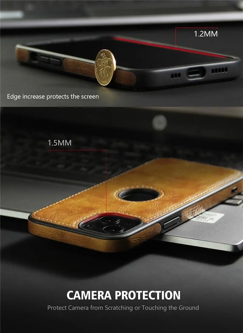 Leather Case for iPhone 14, 13, 12, 11, XR, X, 8,7 - Choice of Colours