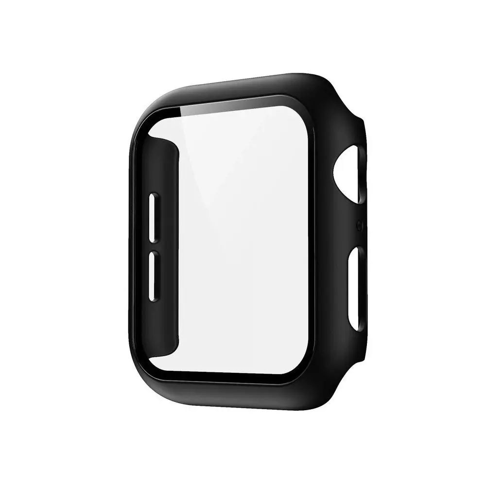 Apple Watch Tempered Glass Screen Protector & Case - 45mm