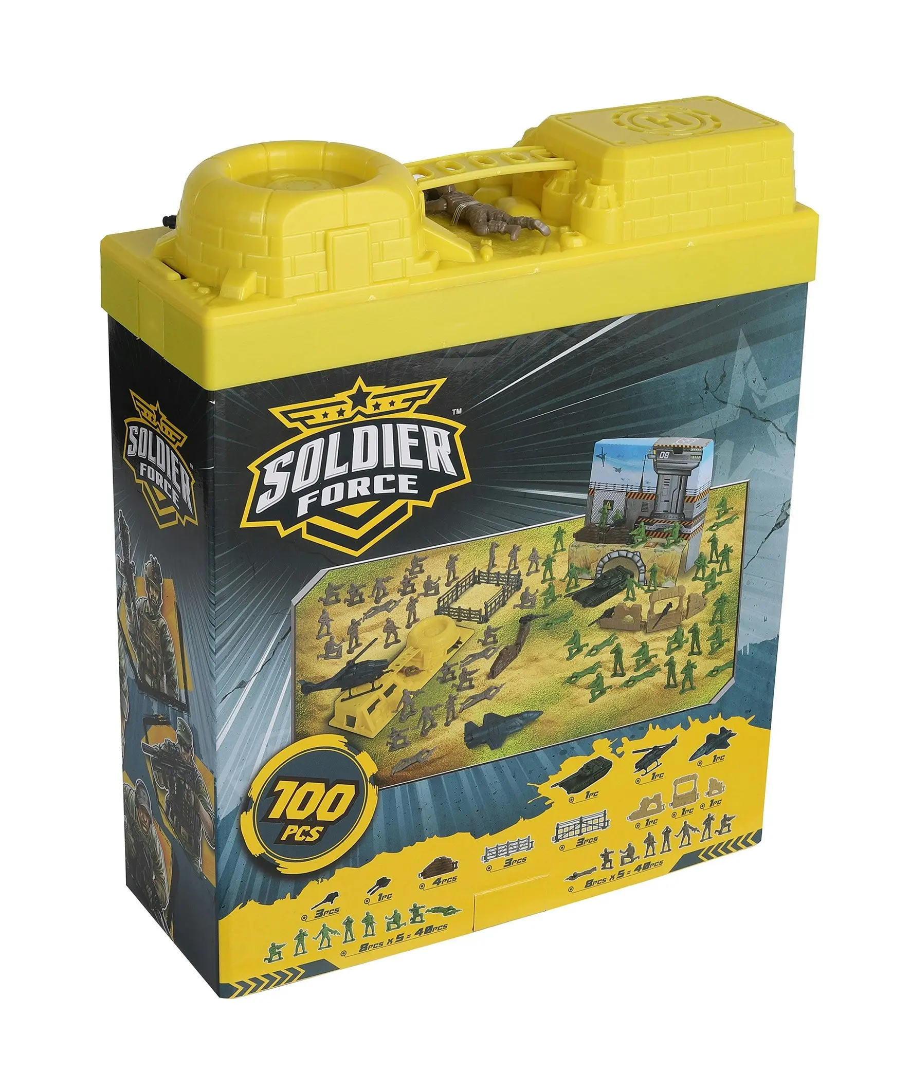 Soldier Force Bucket Playset (100 PIeces)