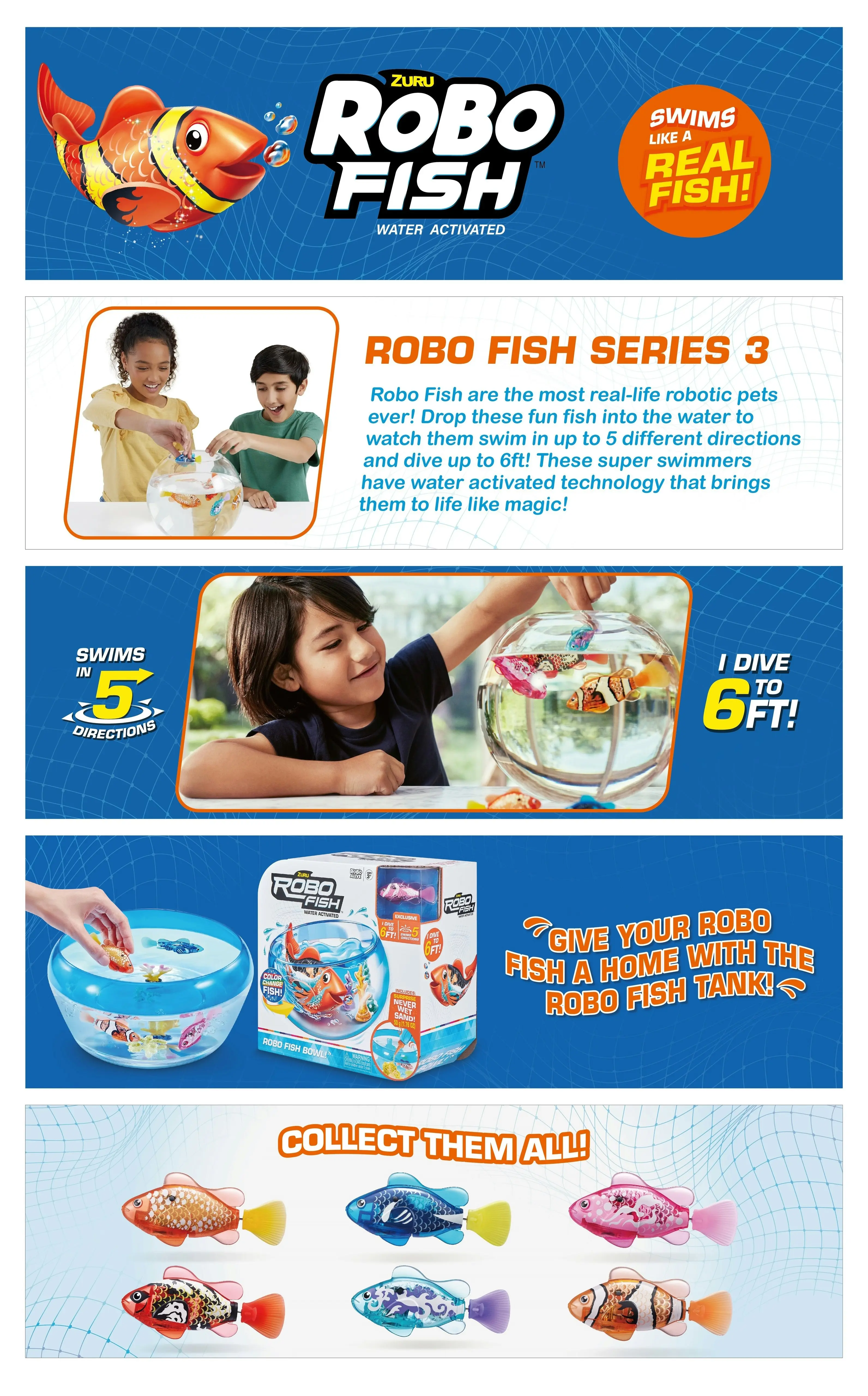 ZURU Robo Alive Fish Series 3