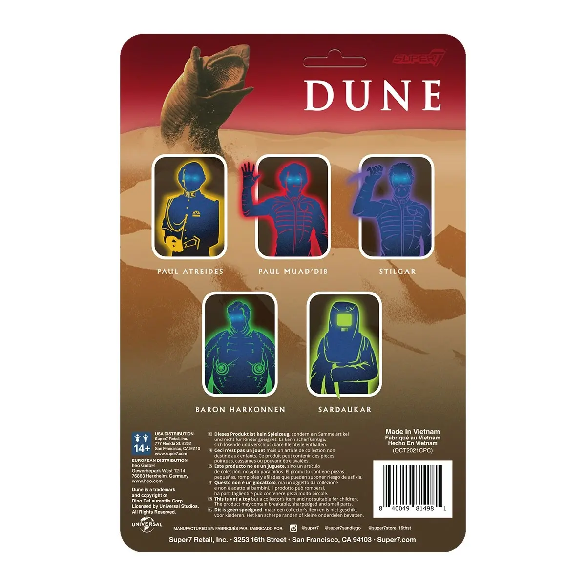 Dune Reaction Figure Wave 1 Paul Atreides