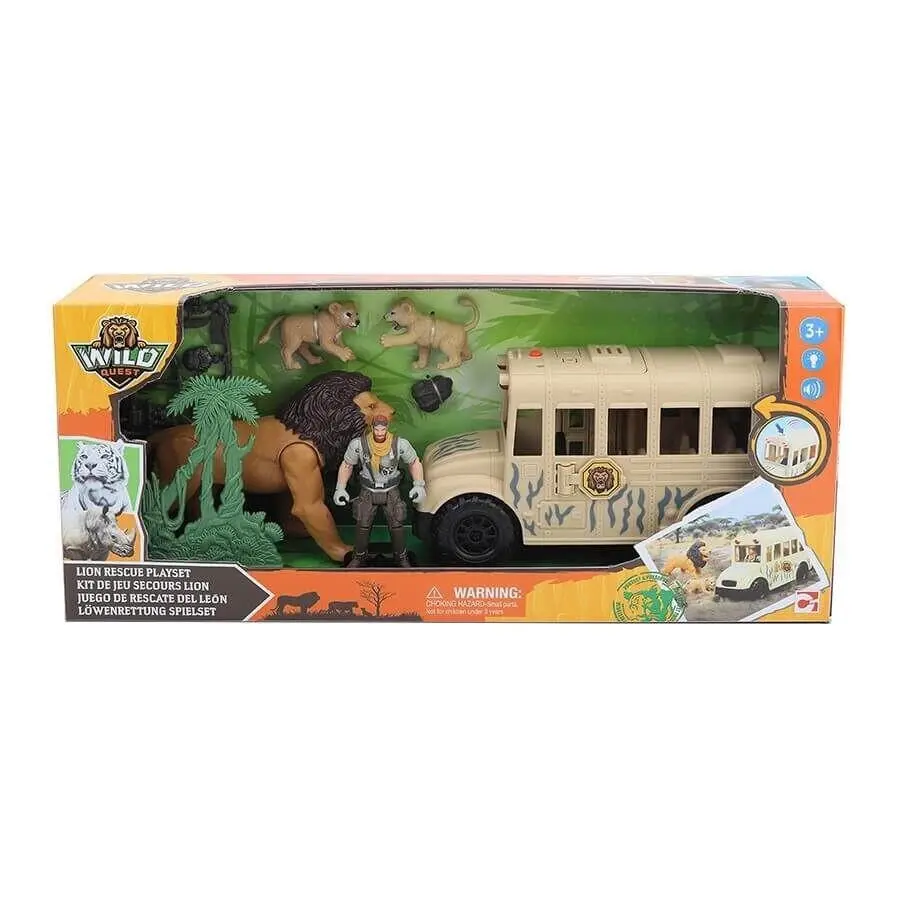 Wild Quest Lion Rescue Playset