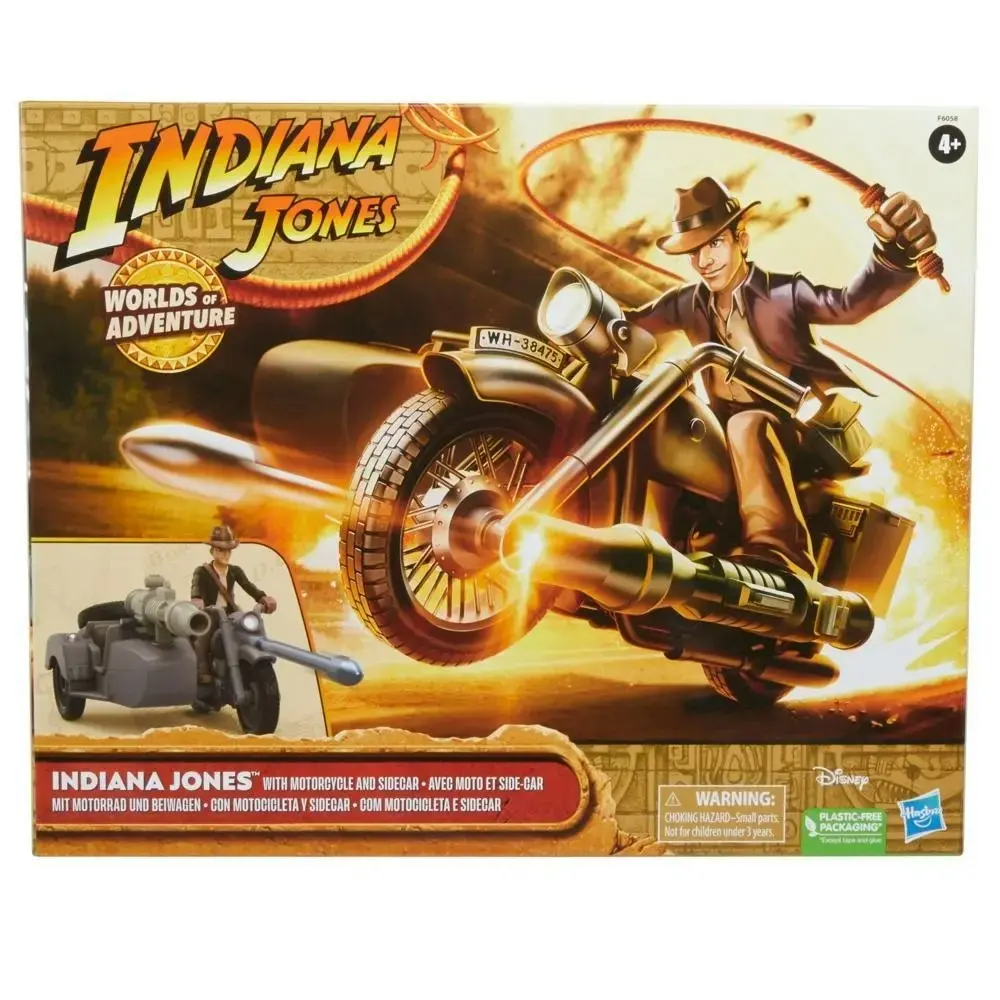 Indiana Jones: Worlds of Adventure Indiana Jones with Motorcycle and Sidecar Figure