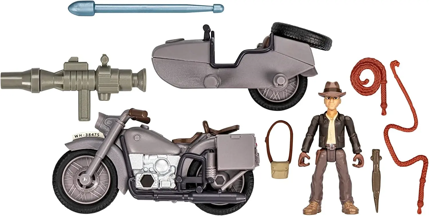 Indiana Jones: Worlds of Adventure Indiana Jones with Motorcycle and Sidecar Figure