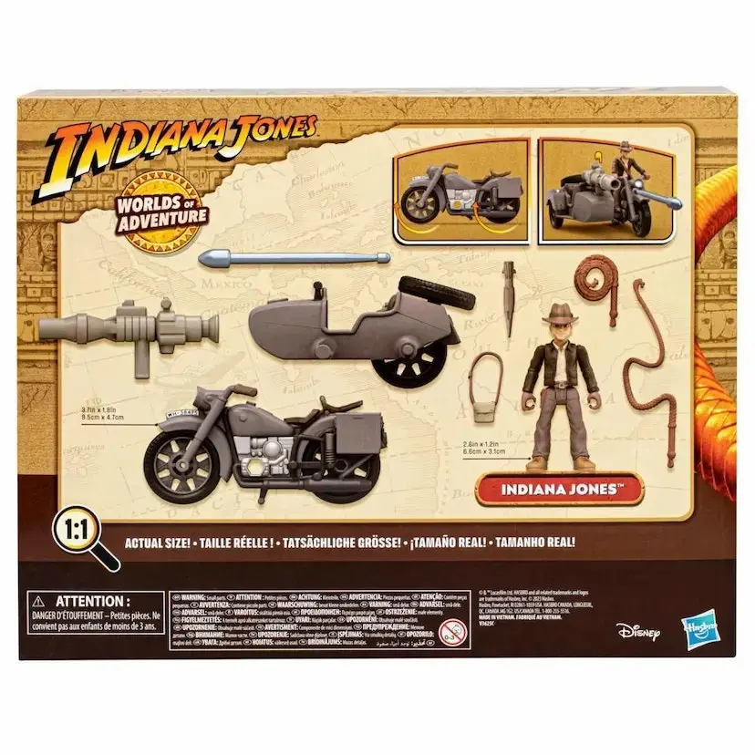 Indiana Jones: Worlds of Adventure Indiana Jones with Motorcycle and Sidecar Figure