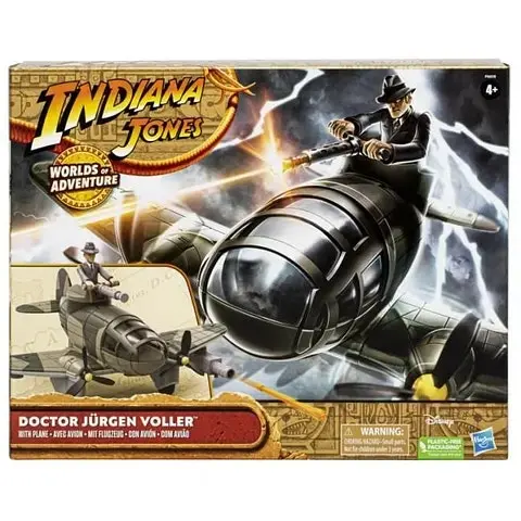 Indiana Jones: Worlds of Adventure Doctor Jürgen Voller with Plane Action Figure Set