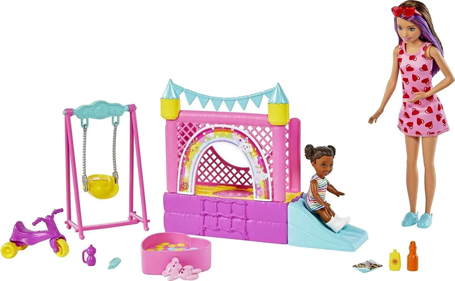 Barbie Skipper Babysitters Inc. Bounce House Playset