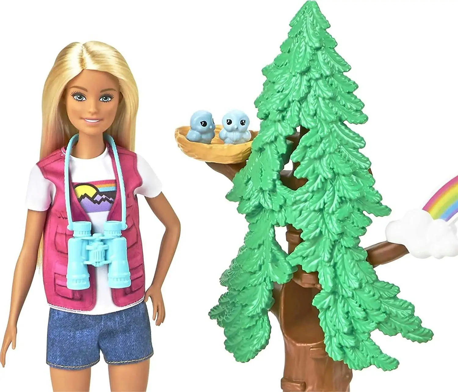 Barbie Career Wilderness Guide Playset with Doll And 10 Animal Figures