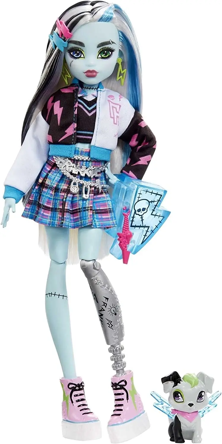 Monster High Frankie Stein Doll With Pet And Accessories