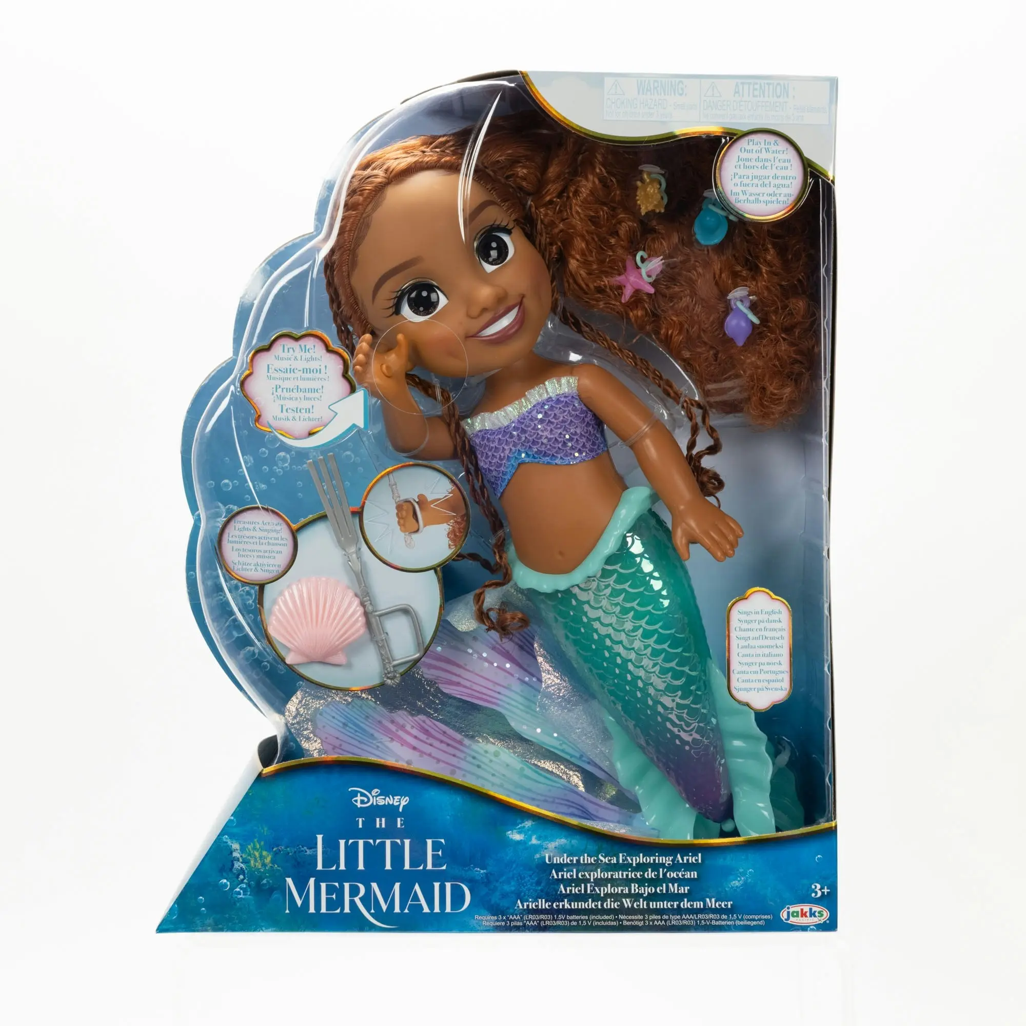 Disney Princess The Little Mermaid Feature Ariel Doll With Lights